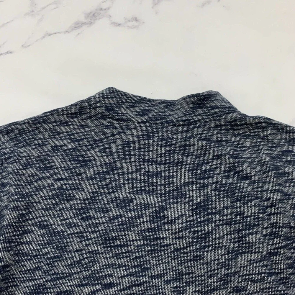 Point Sur J.Crew Dolman Sleeve Mock Neck Sweater Size M Heather Blue Pullover
